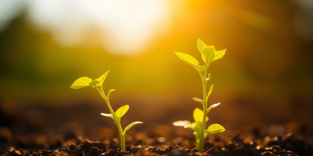 Financial growth at sunrise